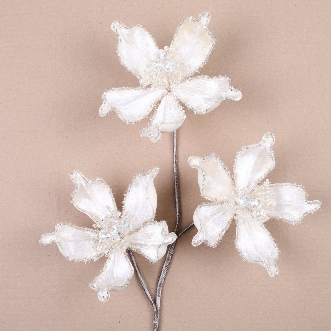 Farrisilk Ivory Mystic Magnolia Spray - 26" - Greenery MarketCF108 - 62