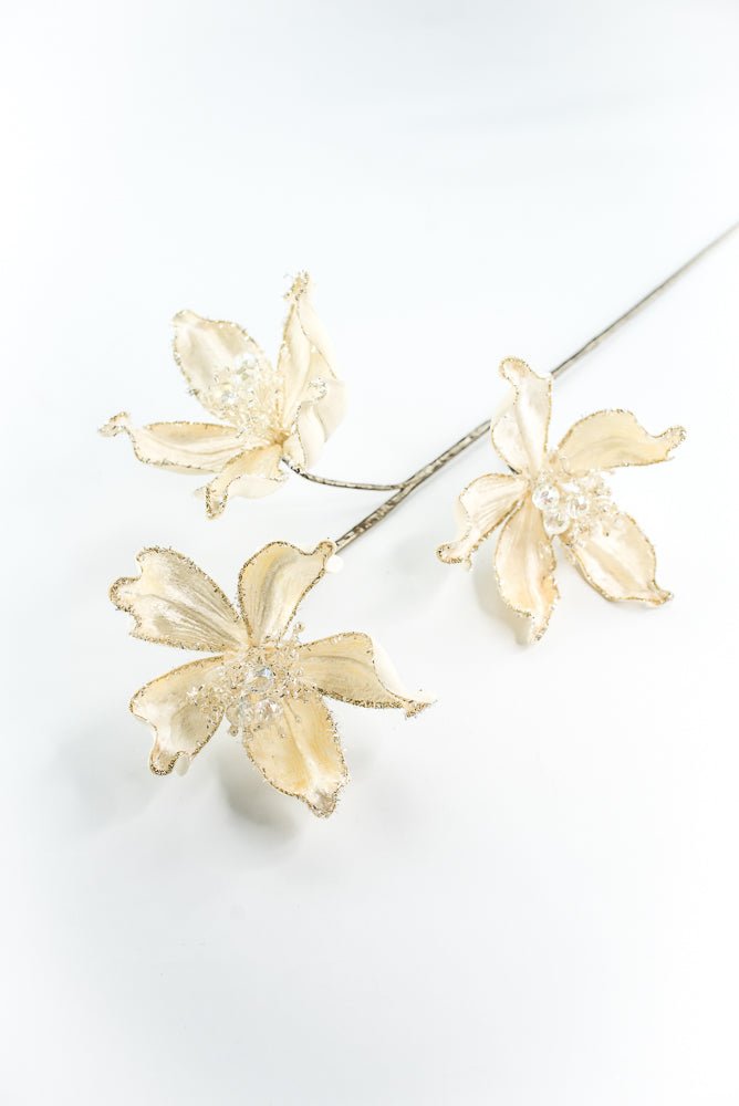 Farrisilk Ivory Mystic Magnolia Spray - 26" - Greenery MarketCF108-62