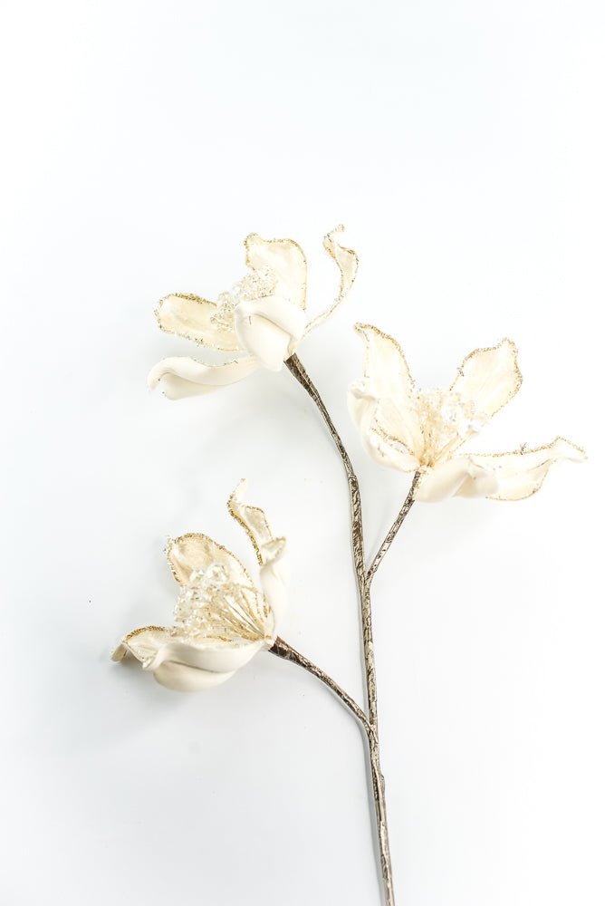 Farrisilk Ivory Mystic Magnolia Spray - 26" - Greenery MarketCF108-62