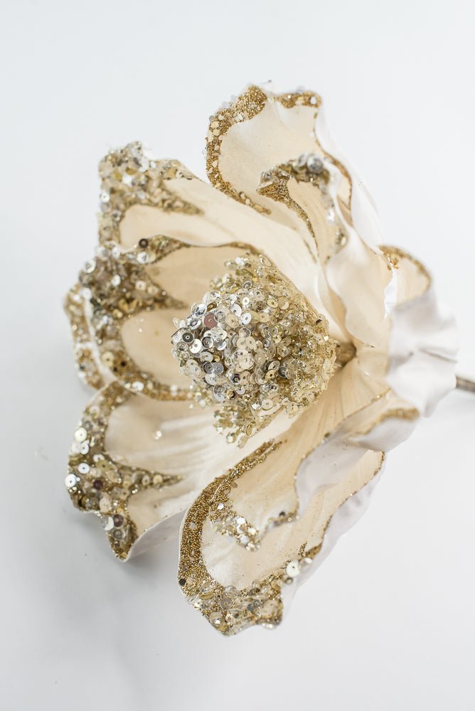 Farrisilk Ivory Victorian Magnolia Stem - 10" - Greenery MarketCF045-62