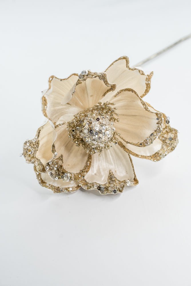 Farrisilk Ivory Victorian Magnolia Stem - 10" - Greenery MarketCF045-62