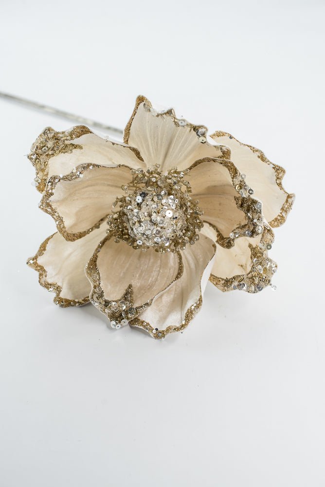 Farrisilk Ivory Victorian Magnolia Stem - 10" - Greenery MarketCF045-62