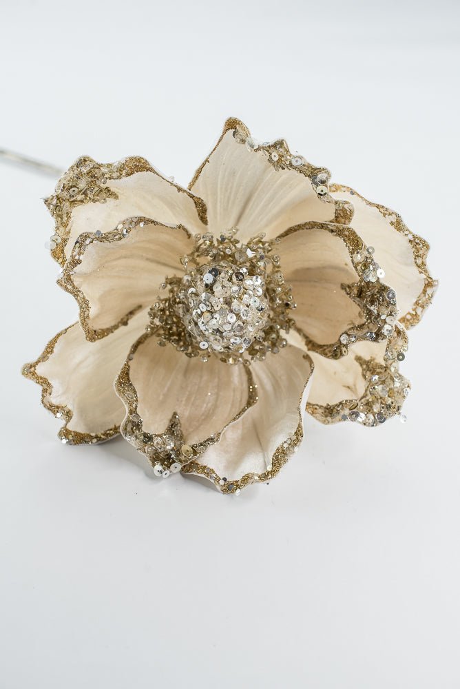 Farrisilk Ivory Victorian Magnolia Stem - 10" - Greenery MarketCF045-62