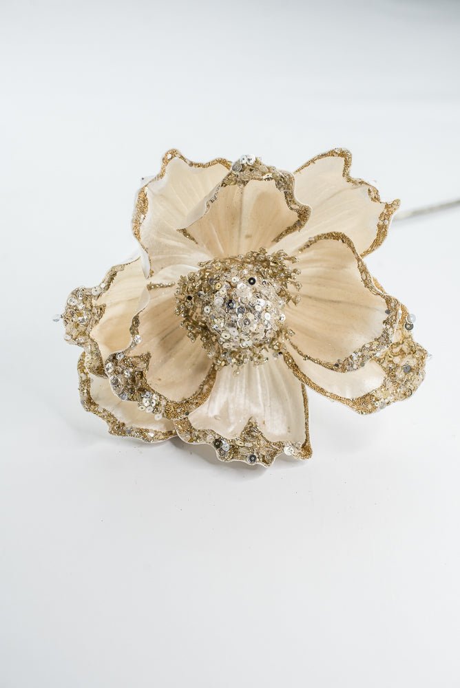 Farrisilk Ivory Victorian Magnolia Stem - 10" - Greenery MarketCF045-62