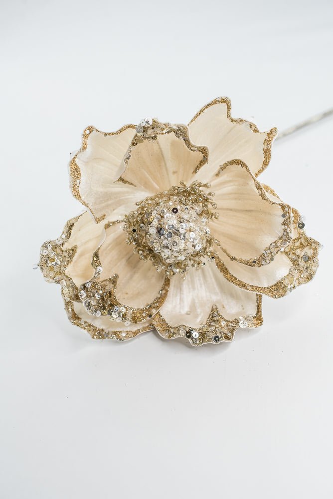 Farrisilk Ivory Victorian Magnolia Stem - 10" - Greenery MarketCF045-62