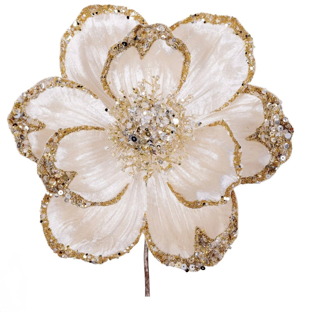 Farrisilk Ivory Victorian Magnolia Stem - 10" - Greenery MarketCF045 - 62