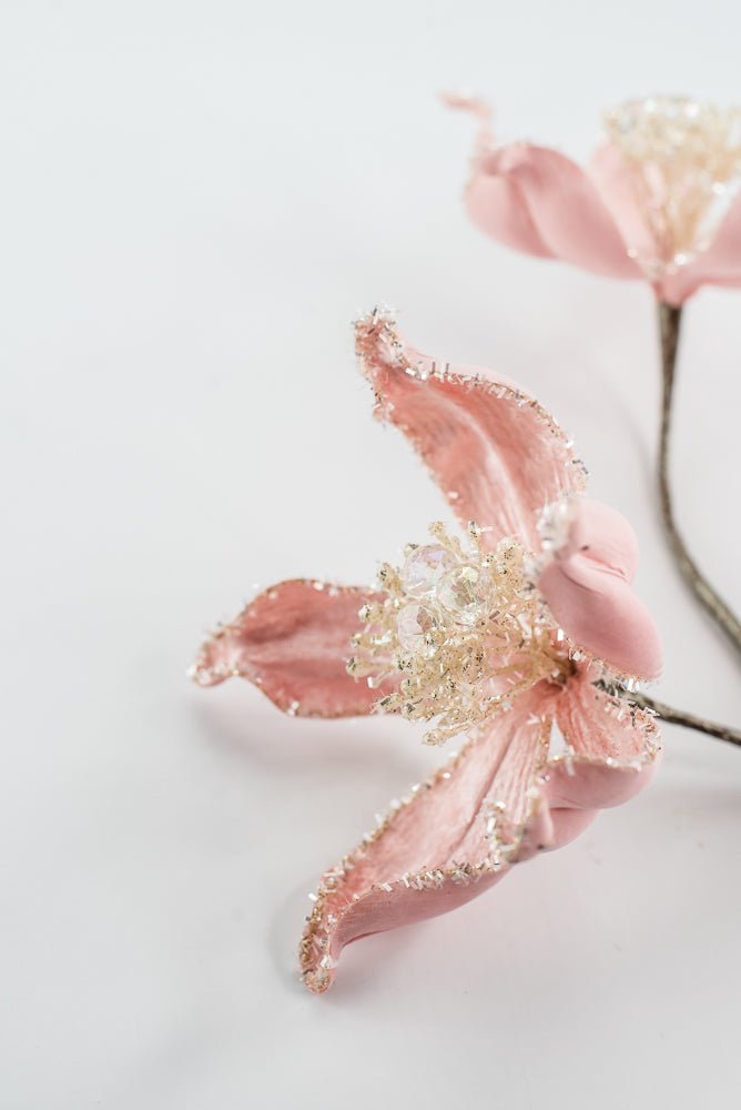 Farrisilk Light Pink Mystic Magnolia Spray - 26" - Greenery MarketCF108-14