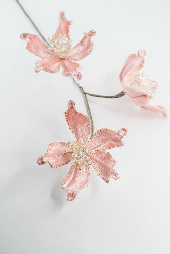 Farrisilk Light Pink Mystic Magnolia Spray - 26" - Greenery MarketCF108-14