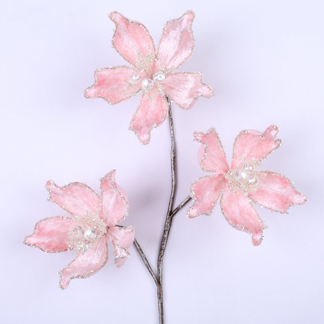 Farrisilk Light Pink Mystic Magnolia Spray - 26" - Greenery MarketCF108 - 14