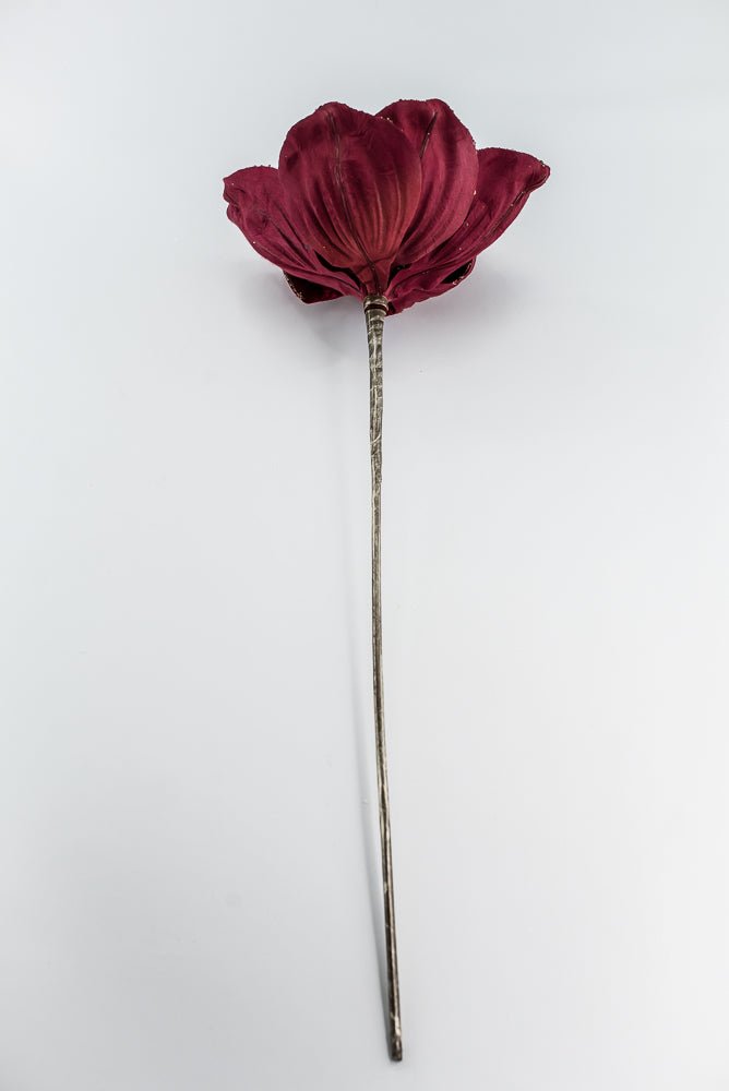 Farrisilk Ruby Victorian Magnolia Stem - 10" - Greenery MarketCF045-03