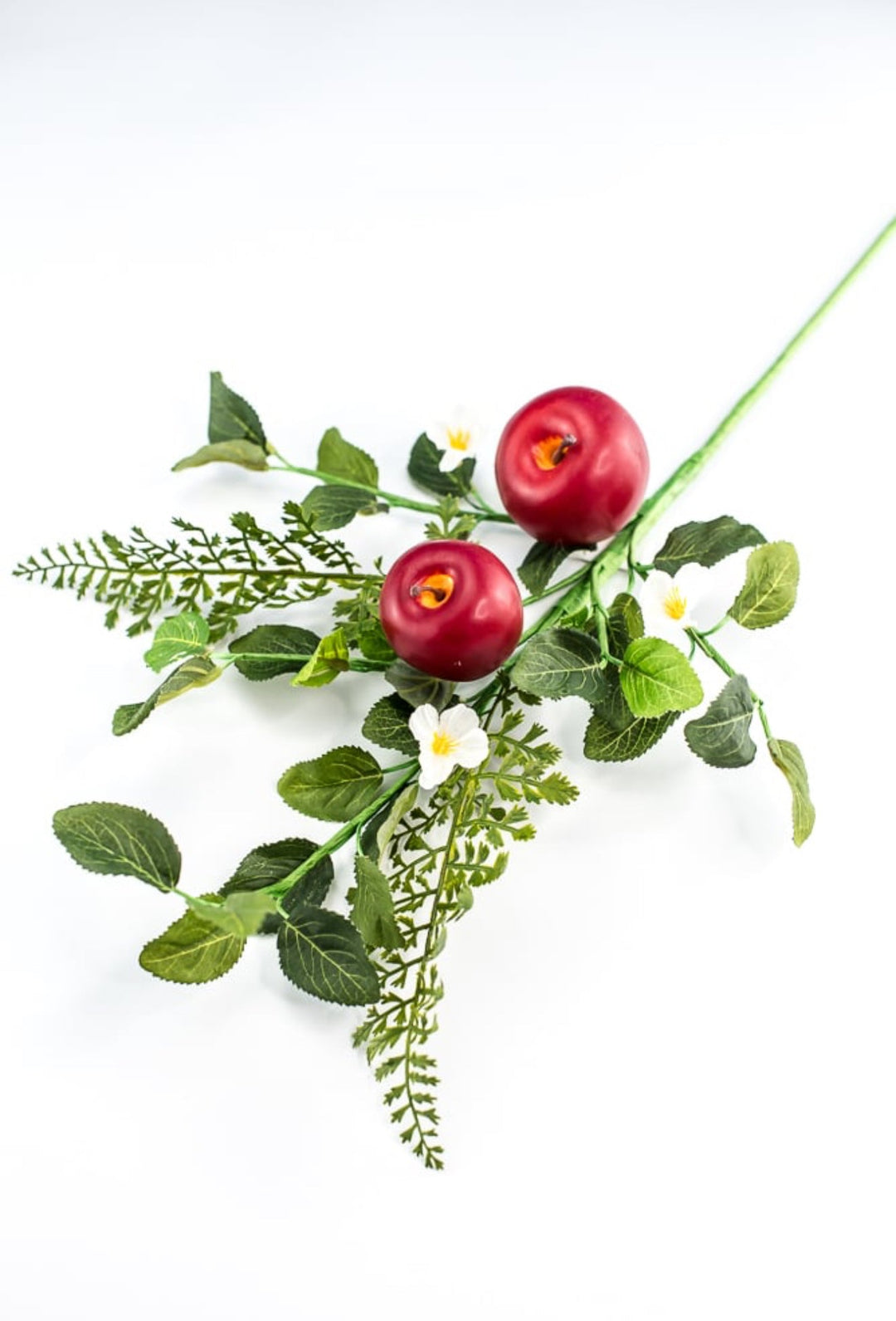 Faux Apples fruit spray with mixed greenery - Greenery MarketEC8263
