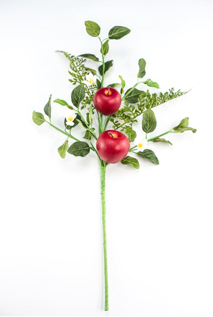 Faux Apples fruit spray with mixed greenery - Greenery MarketEC8263