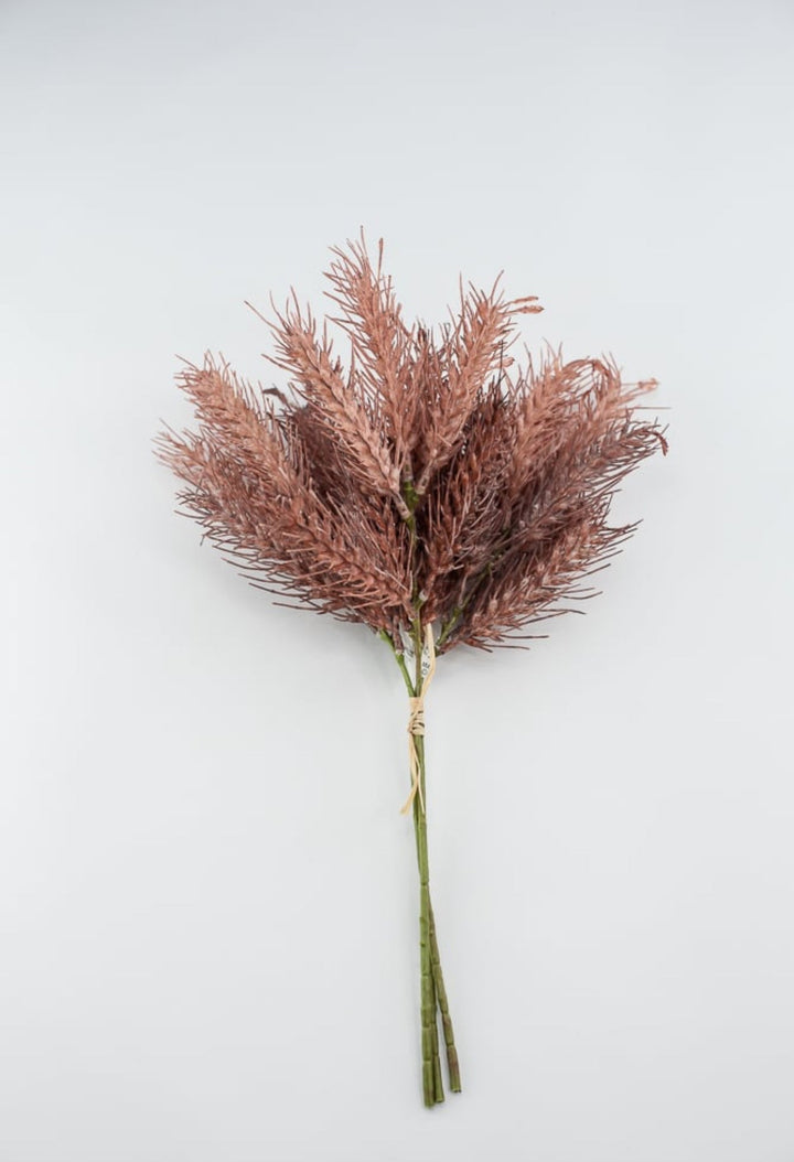 Faux dried wheat bundle - soft wine - Greenery MarketArtificial Flora26449