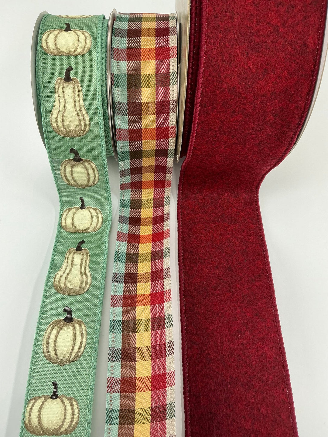 Flannel plaid bow bundle wired ribbons - Greenery MarketWired ribbonFlannelplaidx3
