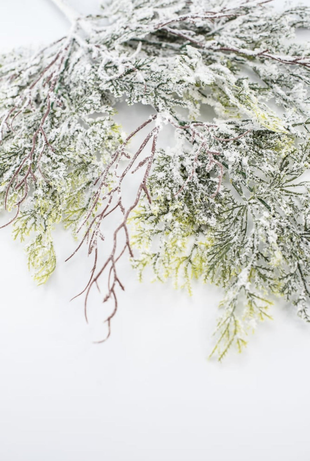 Flocked Cedar Spray - Greenery MarketWreath attachments86016SNOW