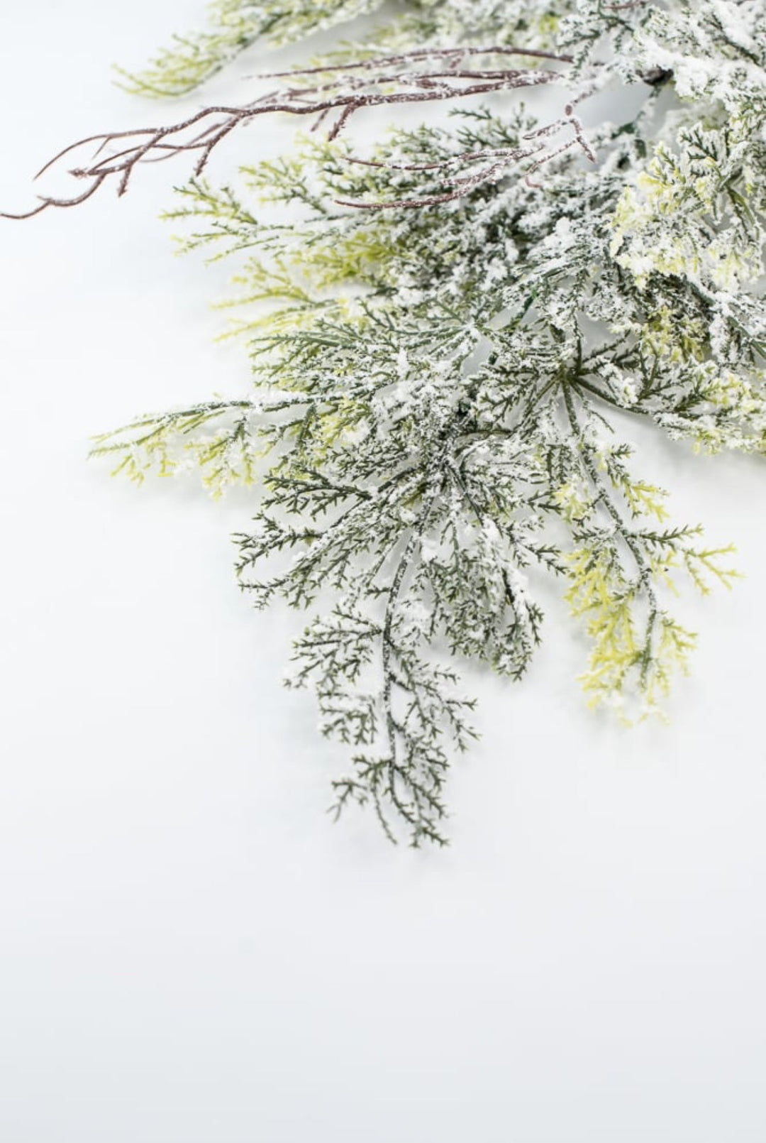 Flocked Cedar Spray - Greenery MarketWreath attachments86016SNOW