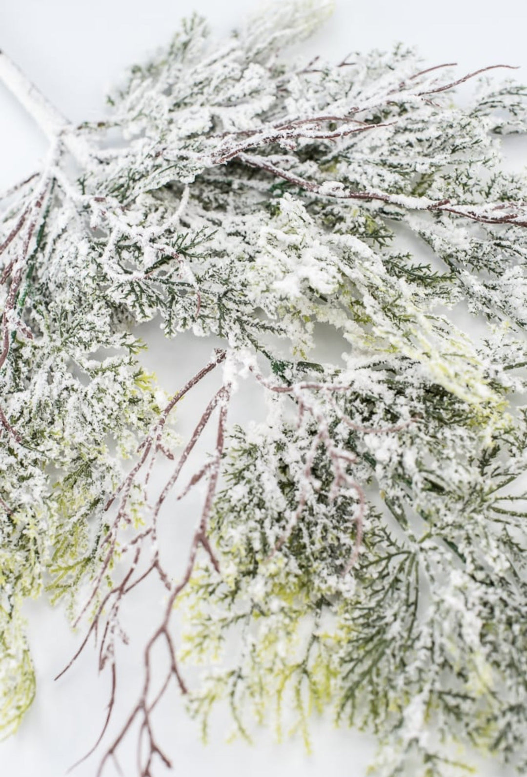 Flocked Cedar Spray - Greenery MarketWreath attachments86016SNOW