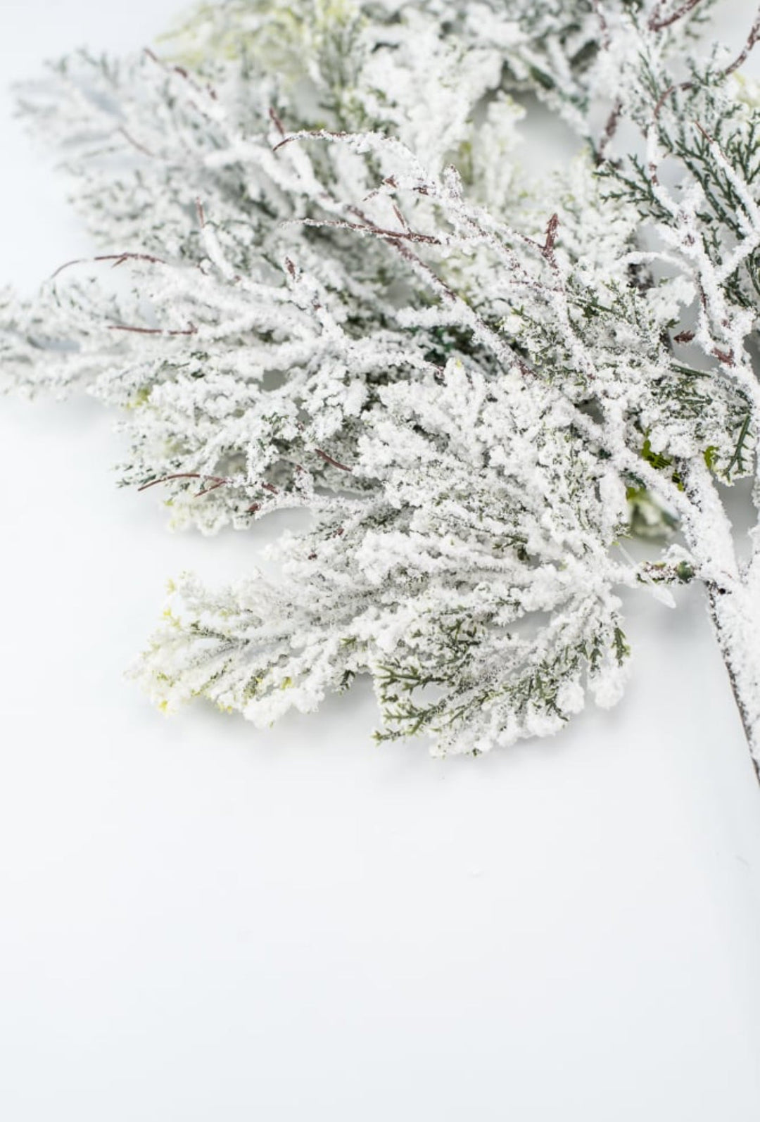 Flocked Cedar Spray - Greenery MarketWreath attachments86016SNOW