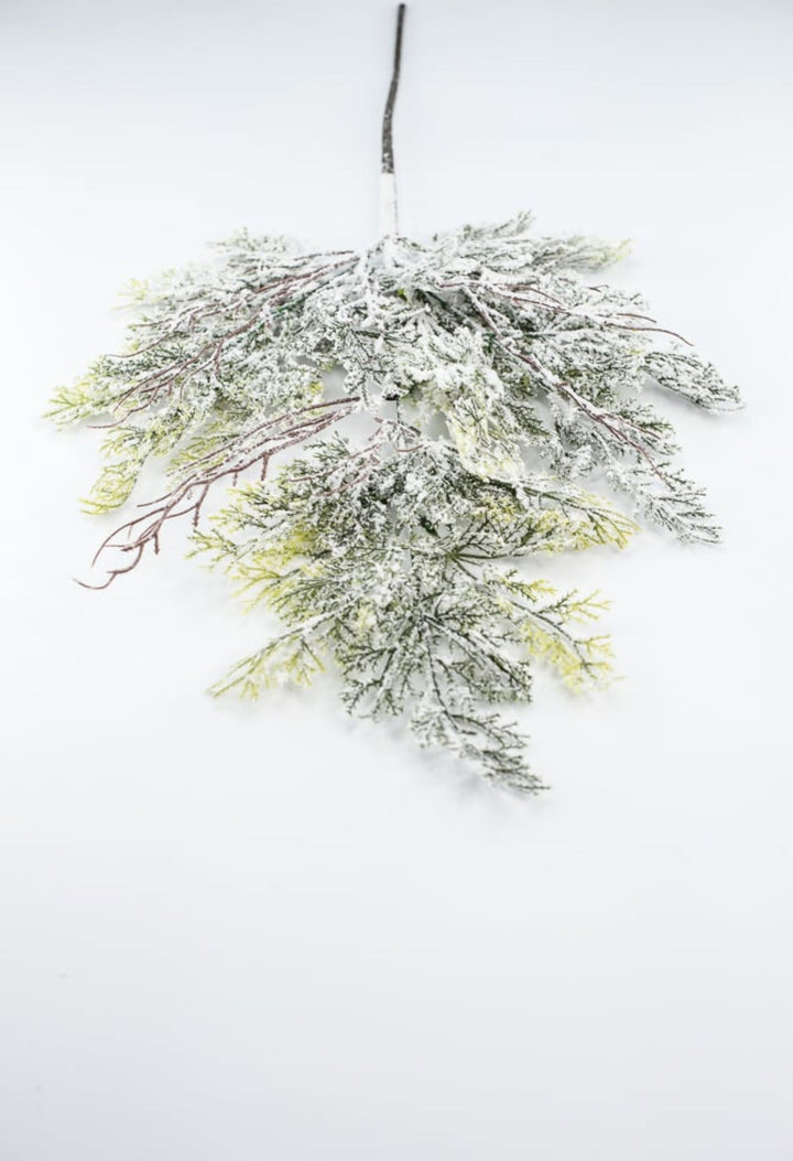 Flocked Cedar Spray - Greenery MarketWreath attachments86016SNOW