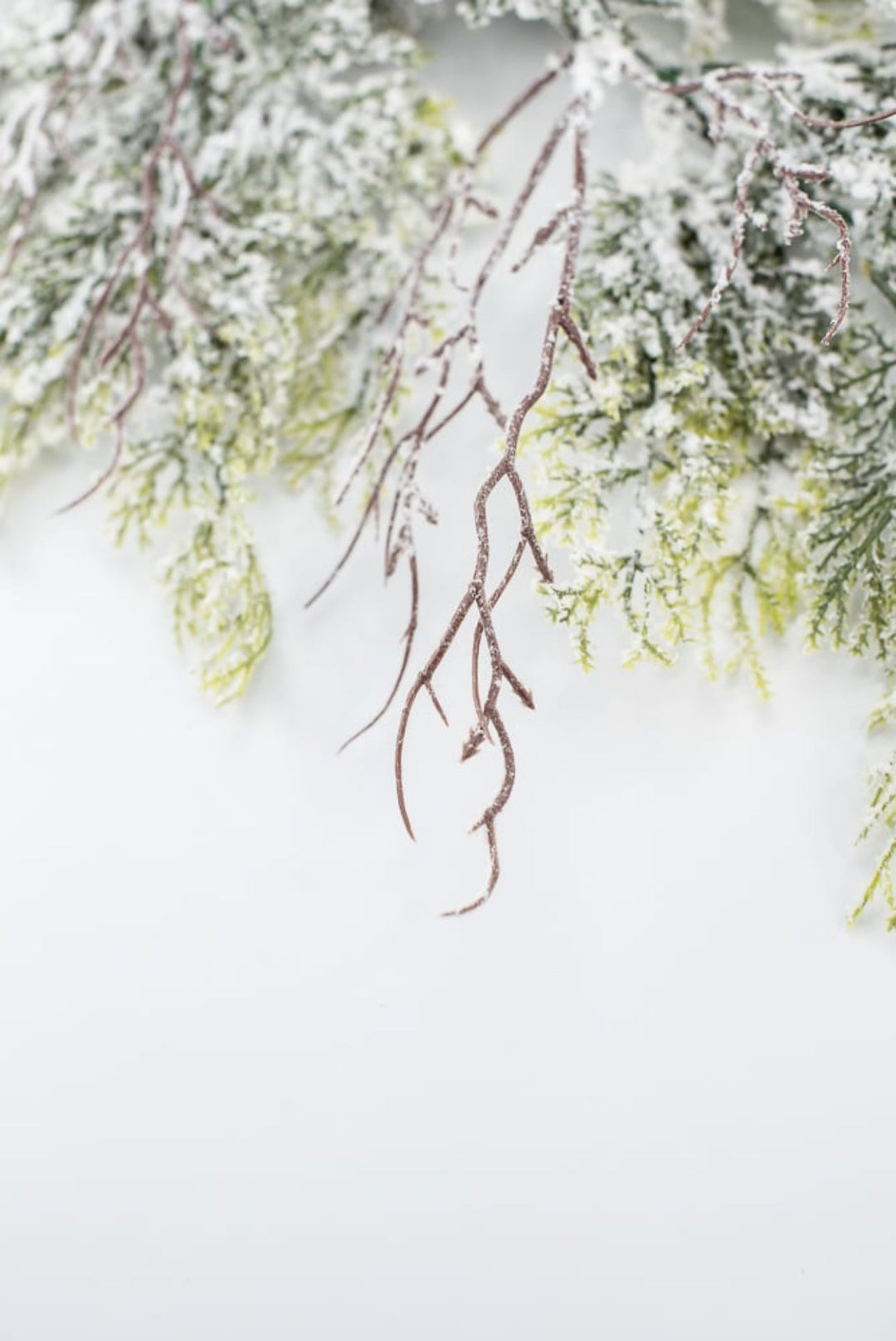 Flocked Cedar Spray - Greenery MarketWreath attachments86016SNOW