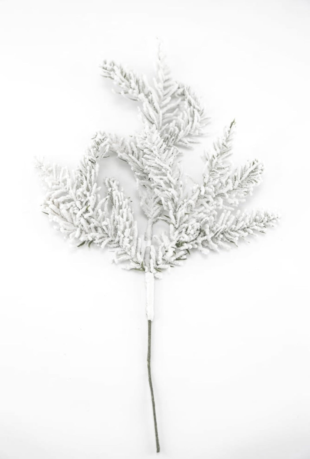 Flocked evergreen greenery spray - Greenery MarketArtificial Floraxd217