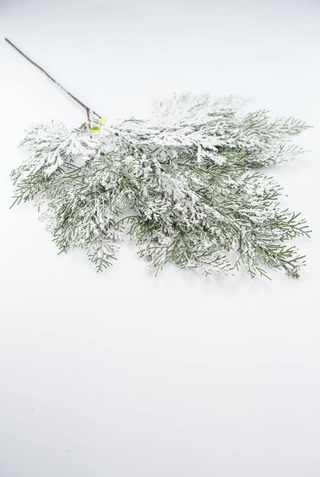 Flocked Flat Cedar Spray - Greenery MarketWreath attachments86018SNOW
