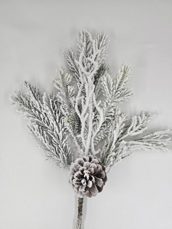 Flocked Mix Pine Pick - Greenery Market38206