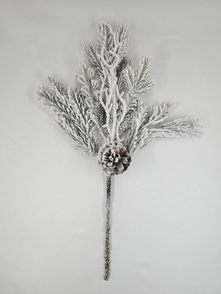 Flocked Mix Pine Pick - Greenery Market38206