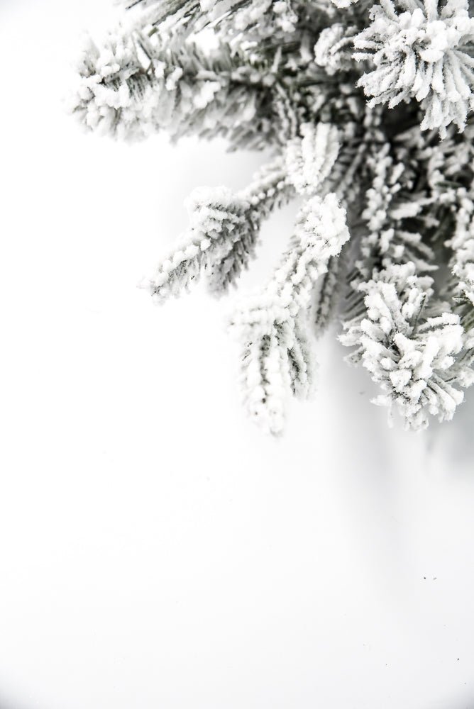 Flocked, Mixed Pine Spray - Greenery Marketgreenery85230