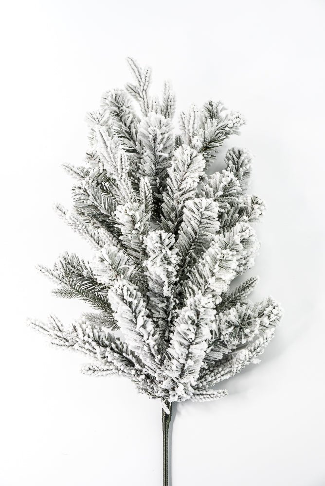 Flocked, Mixed Pine Spray - Greenery Marketgreenery85230