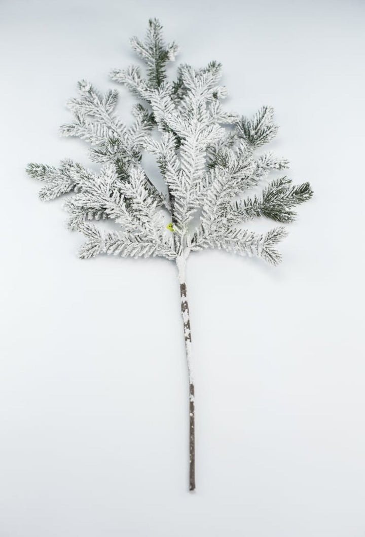 Flocked Spruce Spray - Greenery MarketWreath attachments86017SNOW