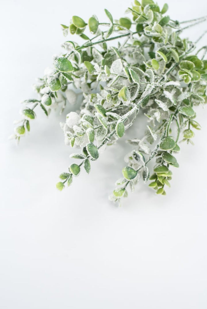 Frosted Eucalyptus bush - Greenery MarketWreath attachments85001SNOW