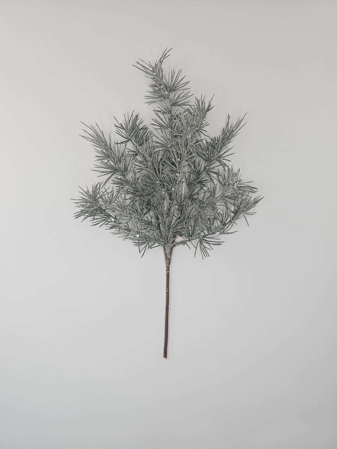 Frosted gray blue pine spray with sparkle - Greenery Marketgreenery25186