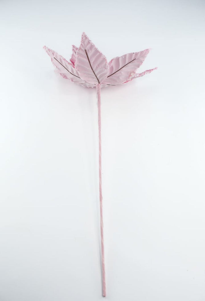 Frosted pink velvet poinsettia - Greenery Marketartificial flowers86030PK