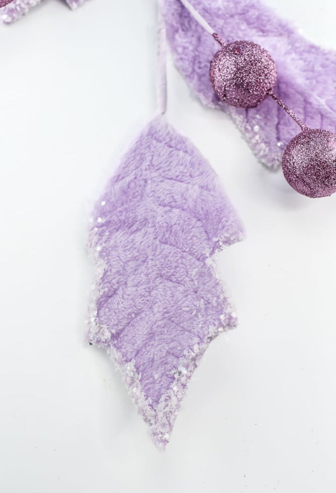 Frosty purple velvet holly berry spray - Greenery Marketartificial flowers86031PU