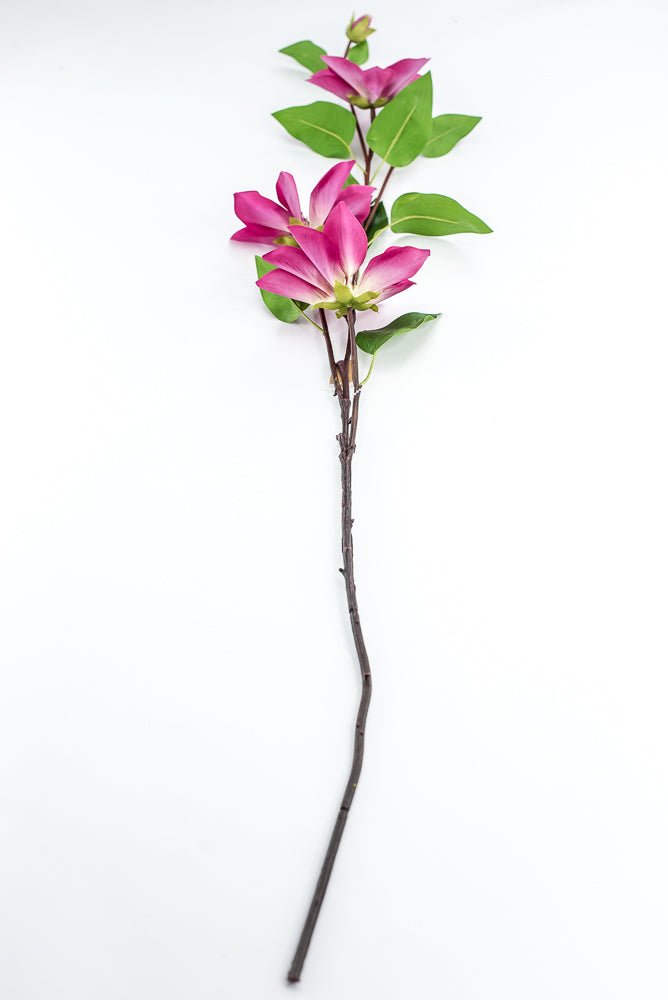 Fuchsia Natural Touch Clematis Spray - Greenery Market210210