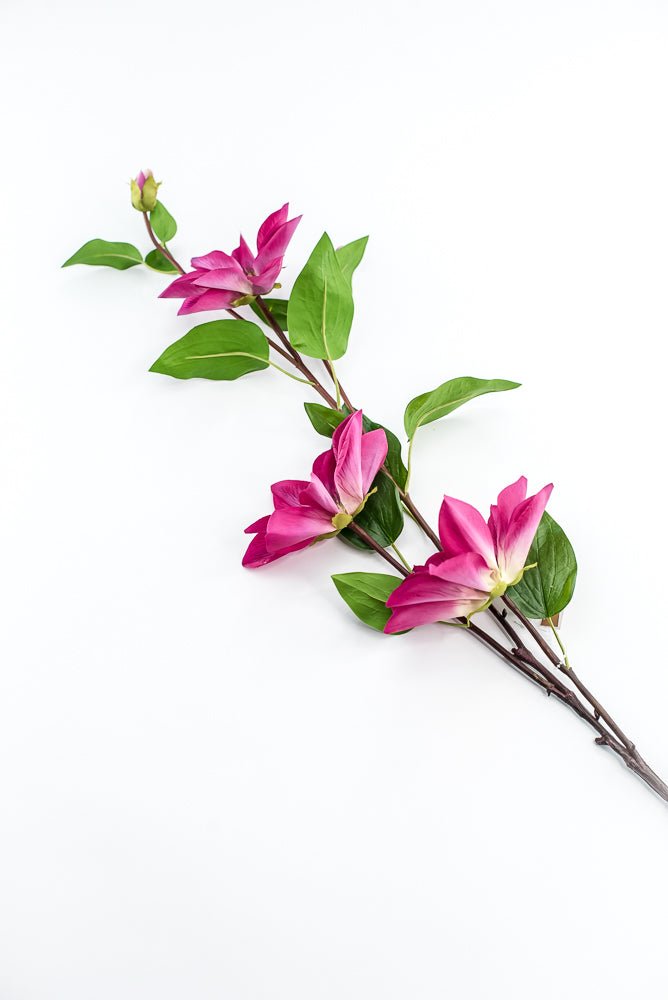 Fuchsia Natural Touch Clematis Spray - Greenery Market210210