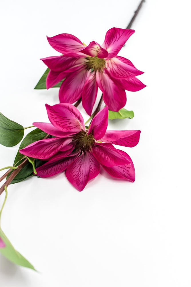 Fuchsia Natural Touch Clematis Spray - Greenery Market210210