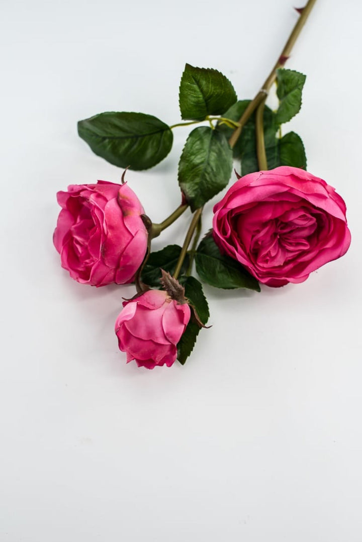 Fuchsia pink, real touch spray rose - Greenery Market6161 - FU