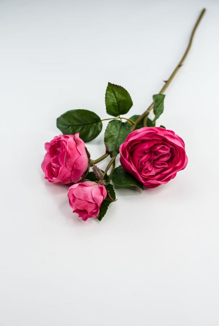 Fuchsia pink, real touch spray rose - Greenery Market6161 - FU