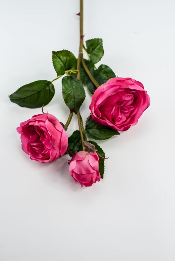 Fuchsia pink, real touch spray rose - Greenery Market6161 - FU