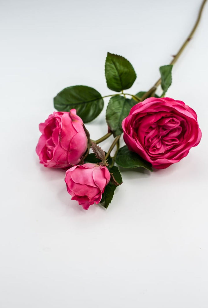 Fuchsia pink, real touch spray rose - Greenery Market6161 - FU