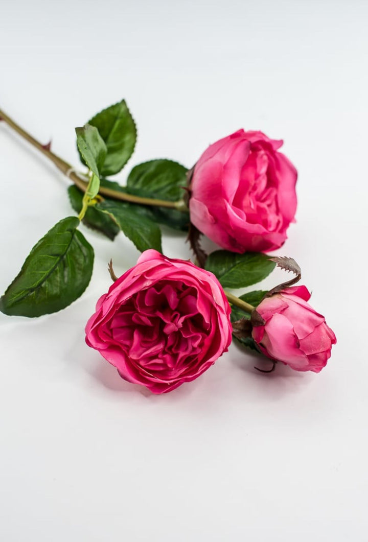 Fuchsia pink, real touch spray rose - Greenery Market6161 - FU