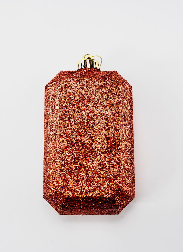 Gems ornament - laser glitter - copper - Greenery MarketXJ552720