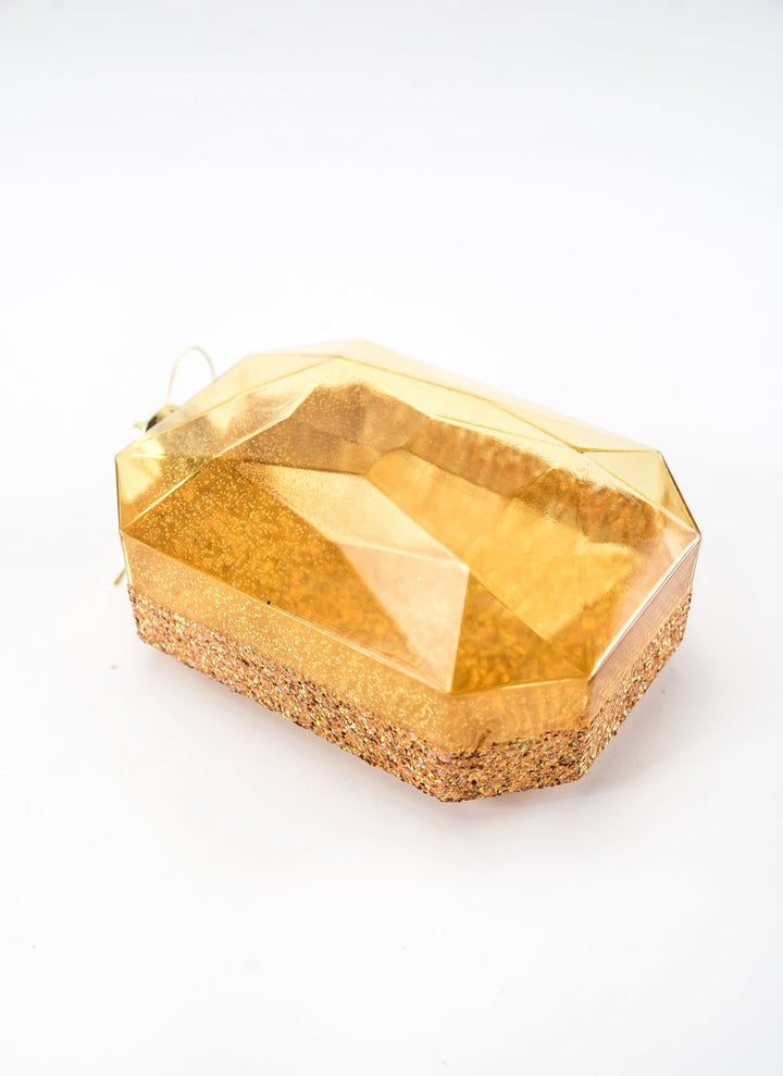 Gems ornament - laser glitter - gold - Greenery MarketXJ553908