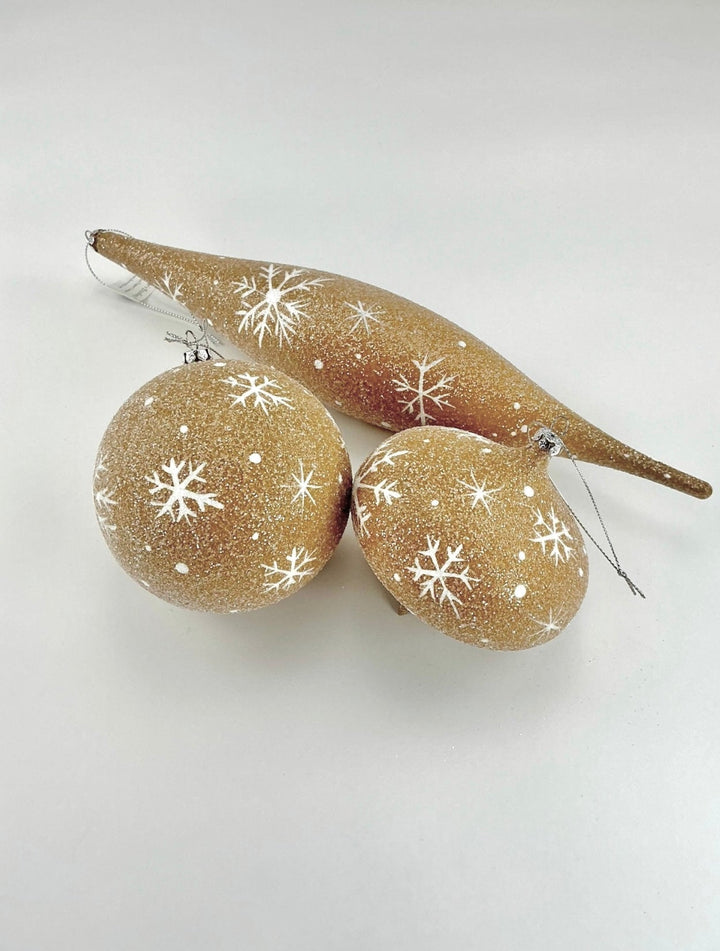 Gingerbread ball ornaments - Greenery MarketOrnaments185533