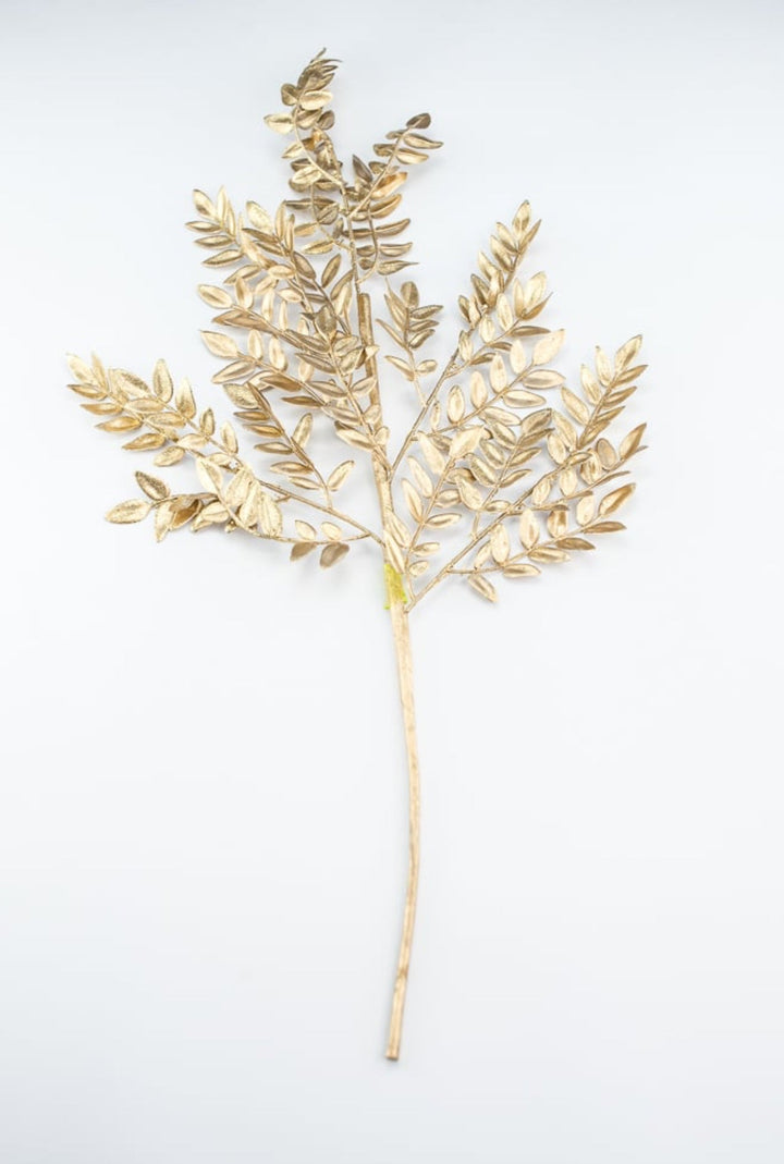 Glitter leaves Spray - Greenery MarketWreath attachments86009GD