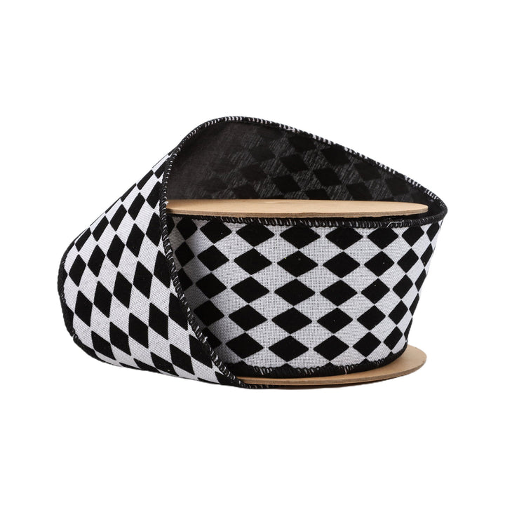 Glittered Diamonds Wired Ribbon - 2.5" - Greenery Market6007W - 031 - 63E