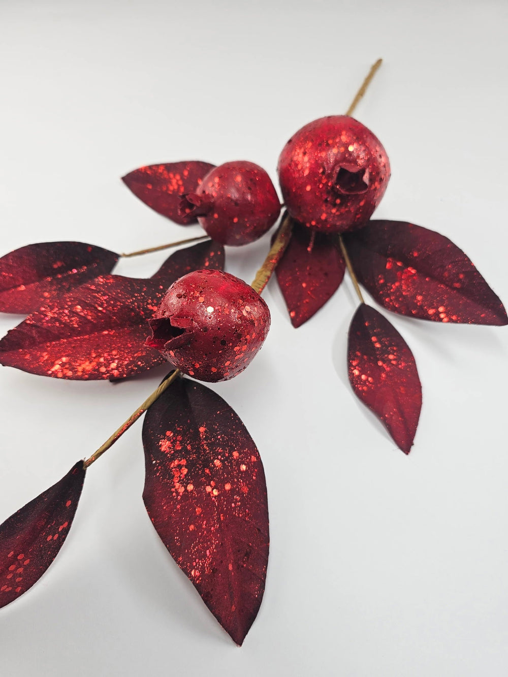Glittered Pomegranates spray - Greenery MarketXG599 - RBU