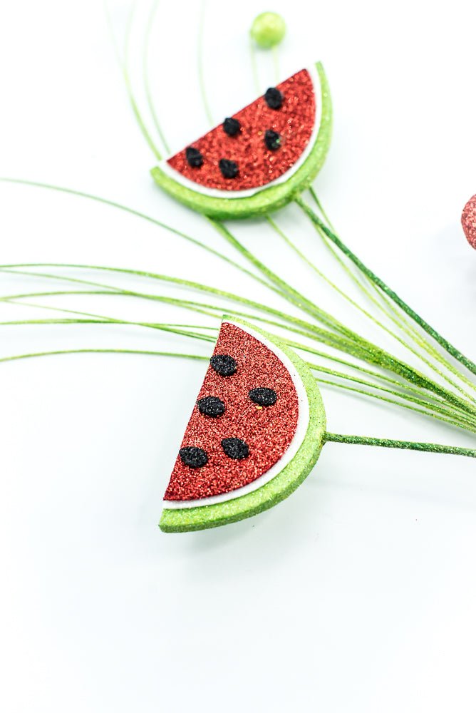 Glittered Watermelon Spray - Greenery MarketPicks62358rdgn